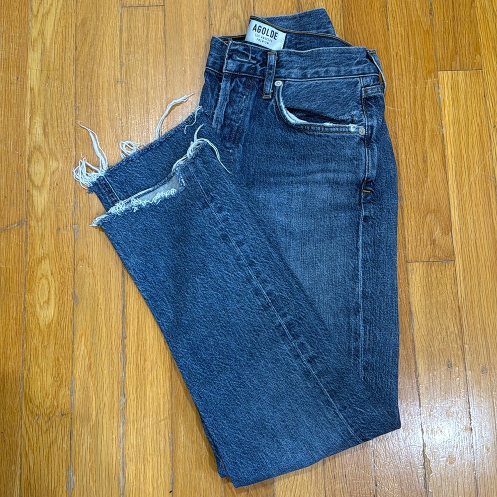 Agolde High Rise Straight Jeans